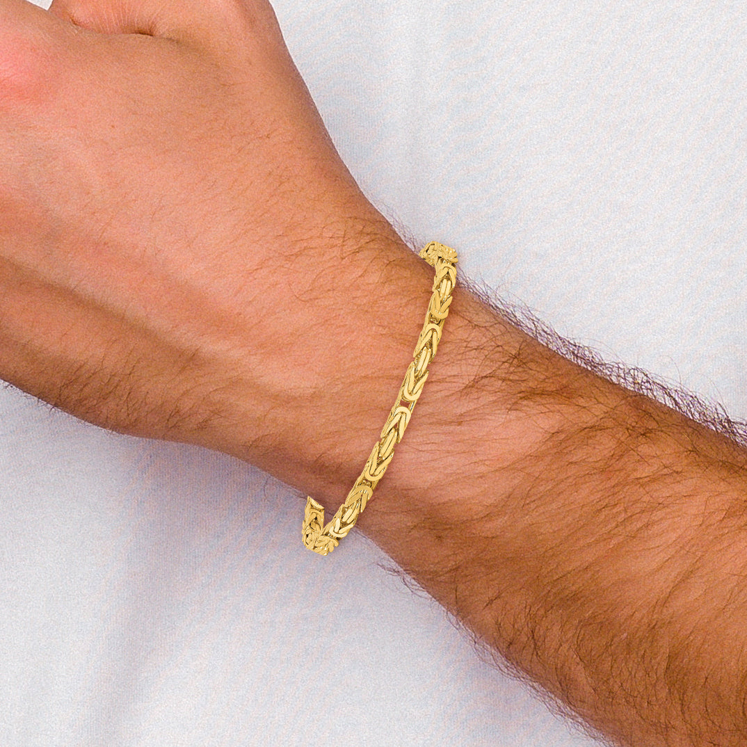 14k 3.25mm Byzantine Chain