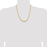 14k 4mm Byzantine Chain