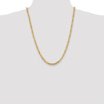 14k 4mm Byzantine Chain