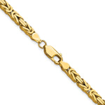 14k 4mm Byzantine Chain