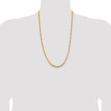 14k 4mm Byzantine Chain