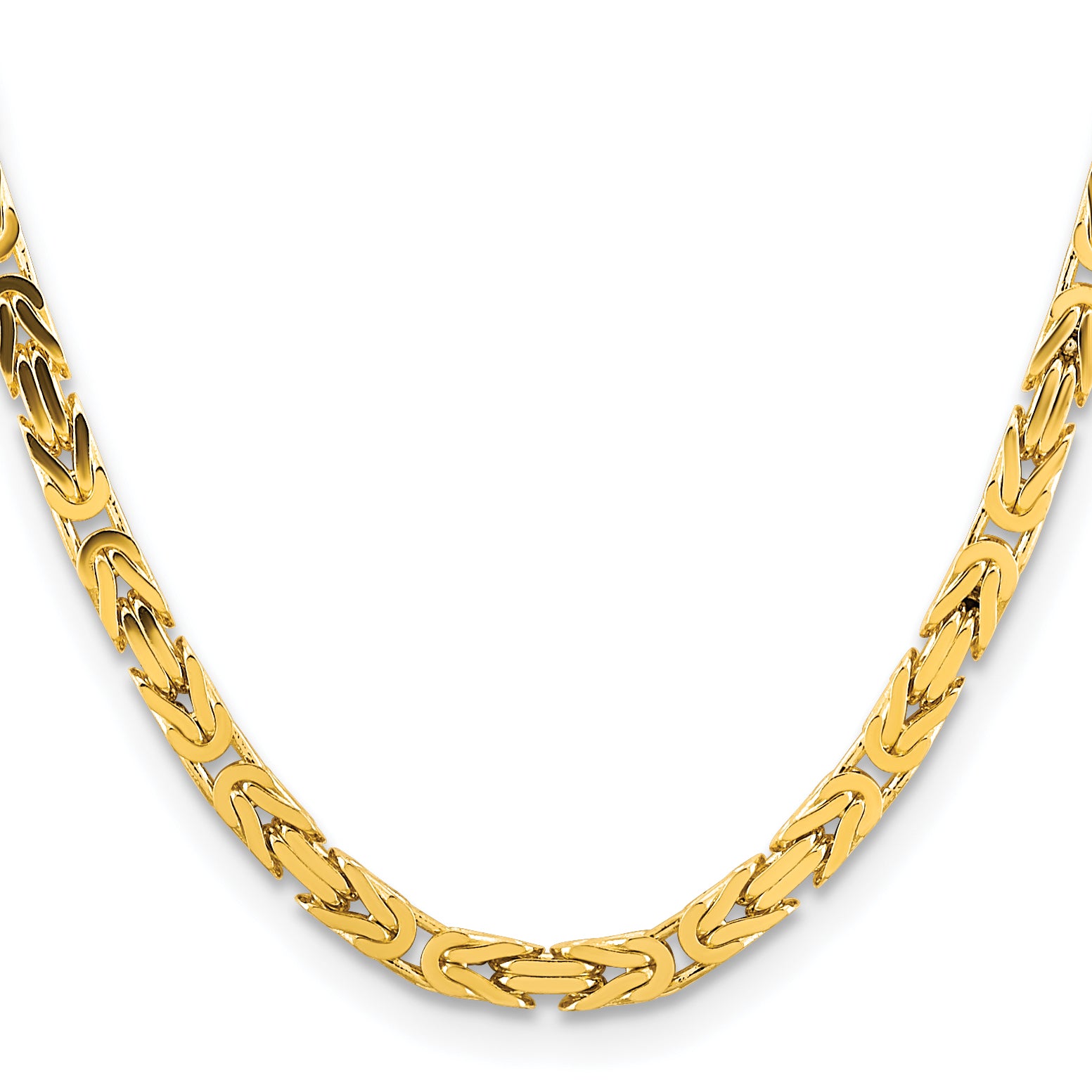 14k 5.25mm Byzantine Chain
