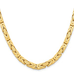 14k 6.5mm Byzantine Chain