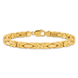14k 6.5mm Byzantine Chain