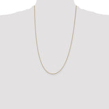 14k .7mm Box with Lobster Clasp Chain