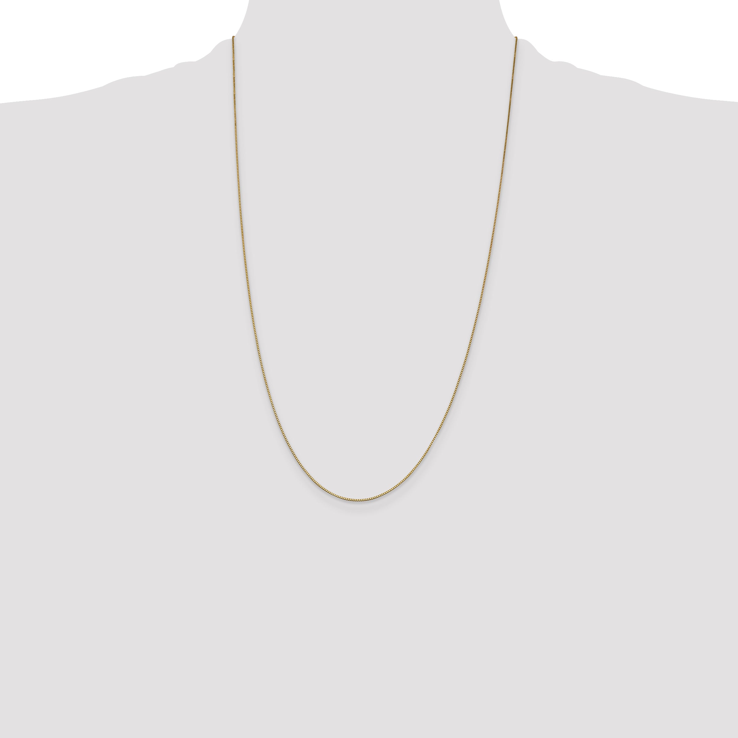 14k .7mm Box with Lobster Clasp Chain