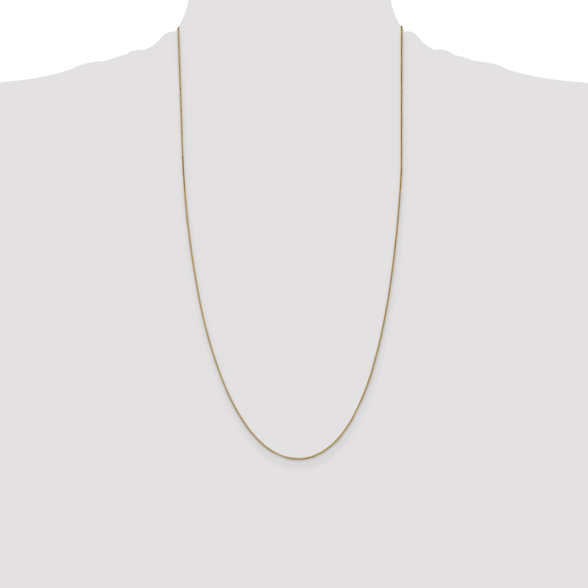 14k .7mm Box with Lobster Clasp Chain