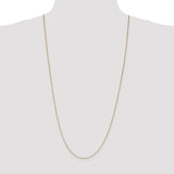 14k .7mm Box with Lobster Clasp Chain