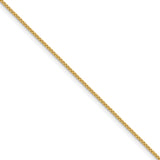 14k .9mm Box Chain  (100 inch Spool)