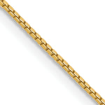 14k .9mm Box with Lobster Clasp Chain
