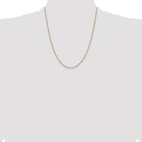 14k .9mm Box with Lobster Clasp Chain