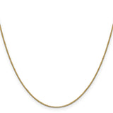 14k .9mm Box with Lobster Clasp Chain