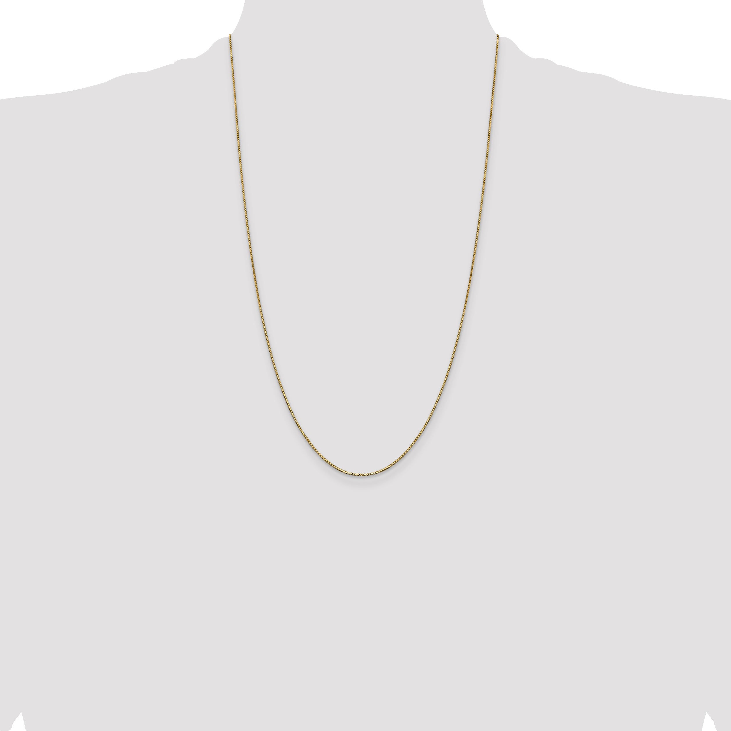 14k .9mm Box with Lobster Clasp Chain