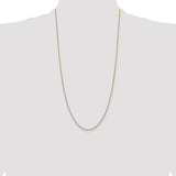 14k .9mm Box with Lobster Clasp Chain