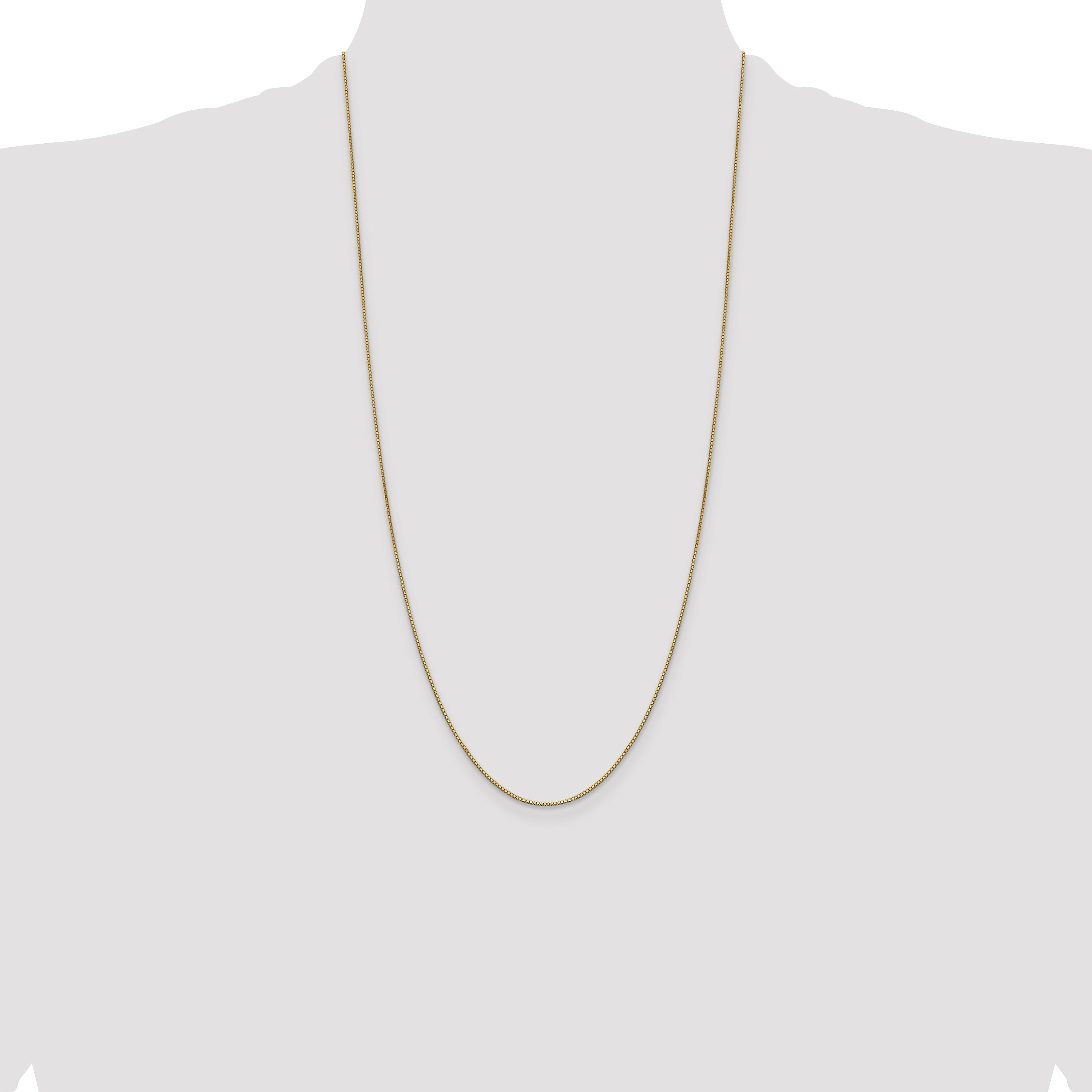 14k .9mm Box with Lobster Clasp Chain