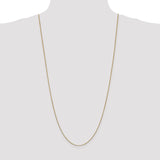 14k .9mm Box with Lobster Clasp Chain