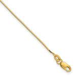 14k .90mm Box Chain Anklet