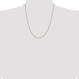 14k .9mm Box with Spring Ring Clasp Chain