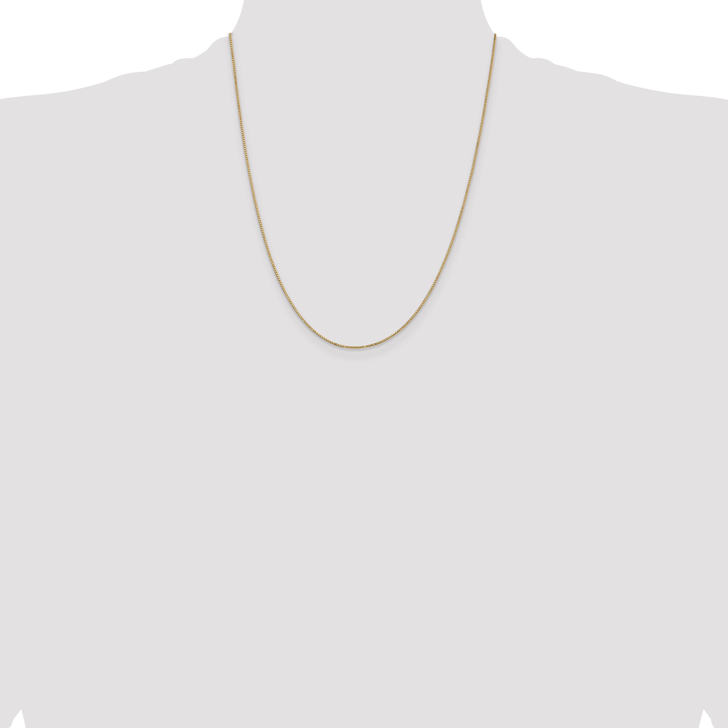 14k .9mm Box with Spring Ring Clasp Chain