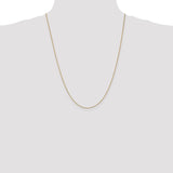 14k .9mm Box with Spring Ring Clasp Chain
