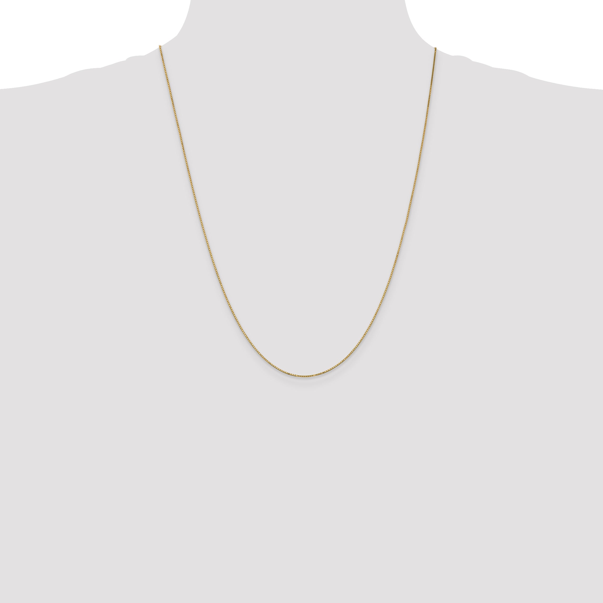 14k .9mm Box with Spring Ring Clasp Chain