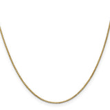 14k 1mm Box Chain