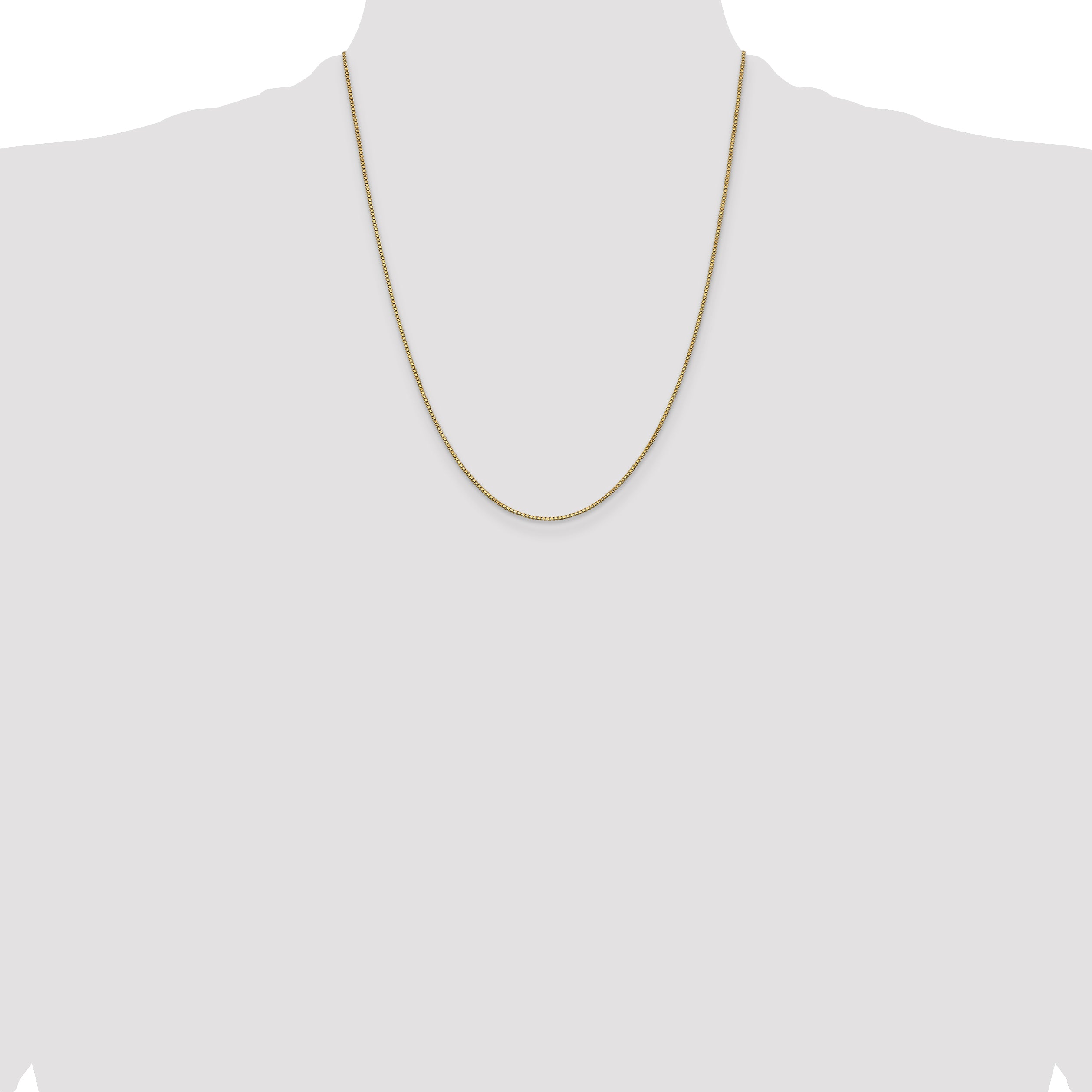 14k 1mm Box Chain