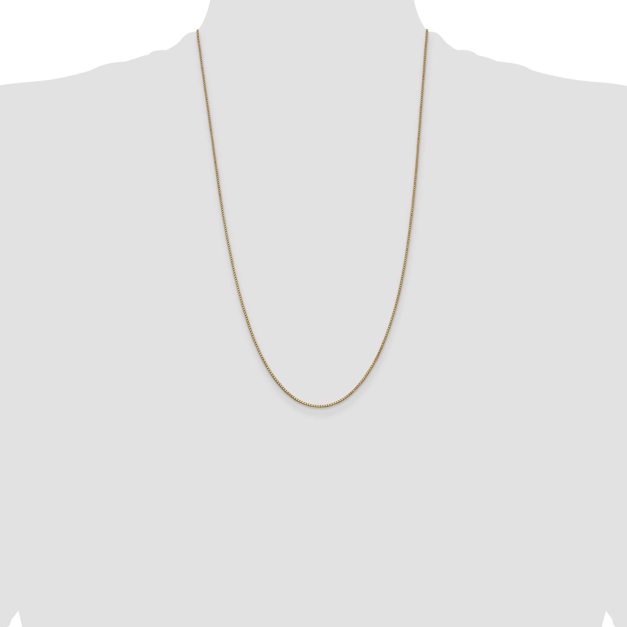 14k 1mm Box Chain