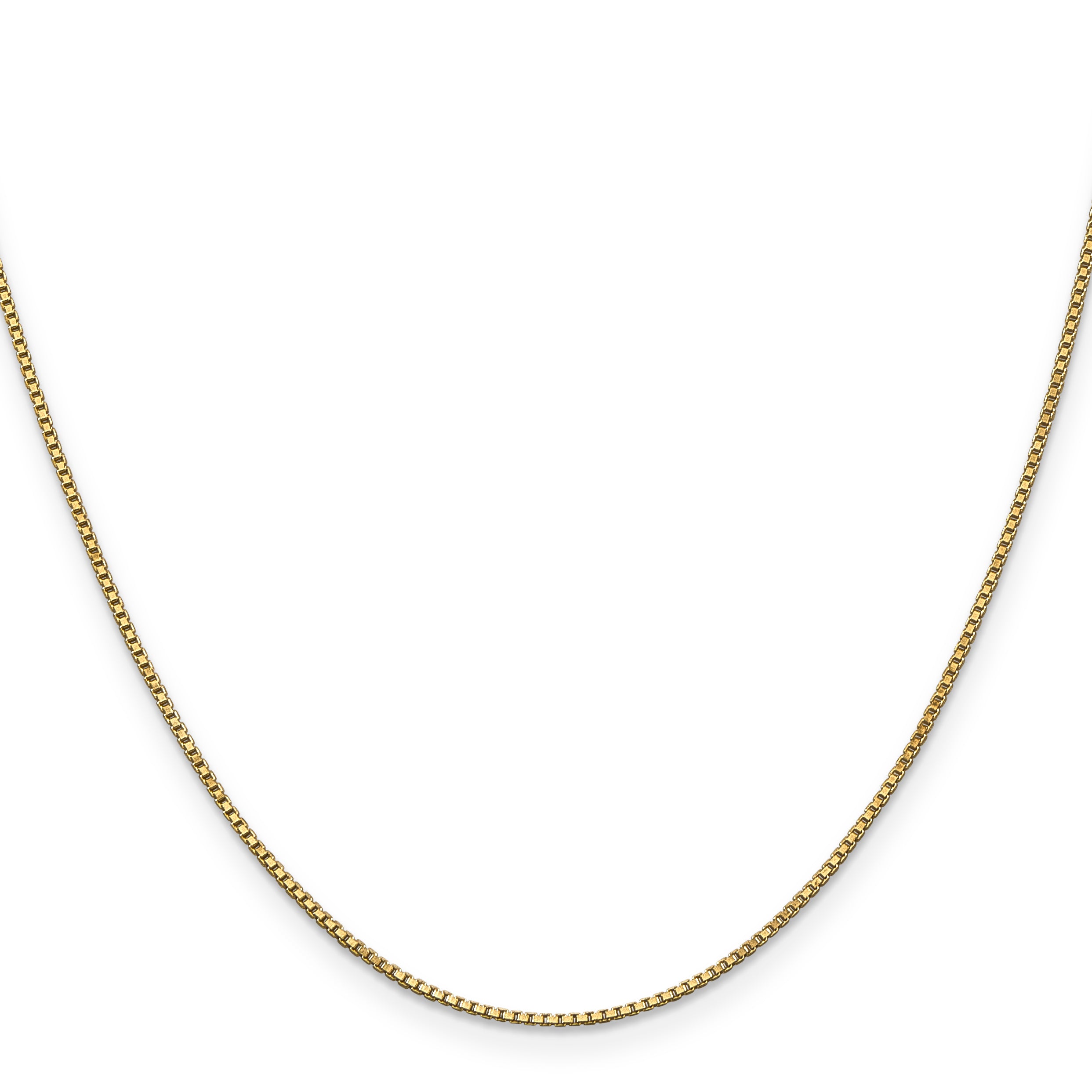 14k 1mm Box Chain