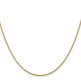 14k 1.05mm Box Chain