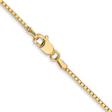 14k 1.30mm Box Chain