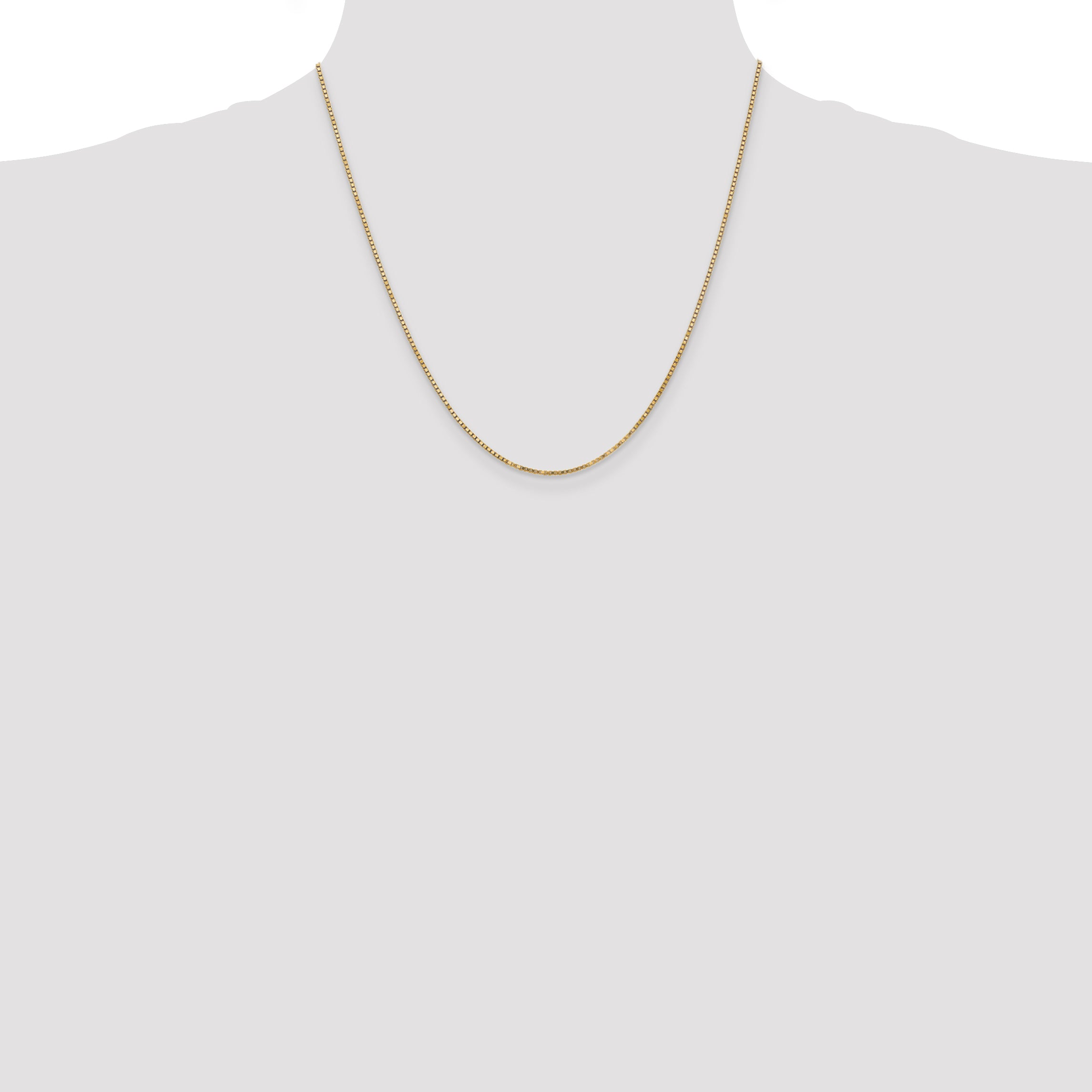 14k 1.3mm Box Chain
