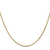 14k 1.3mm Box Chain