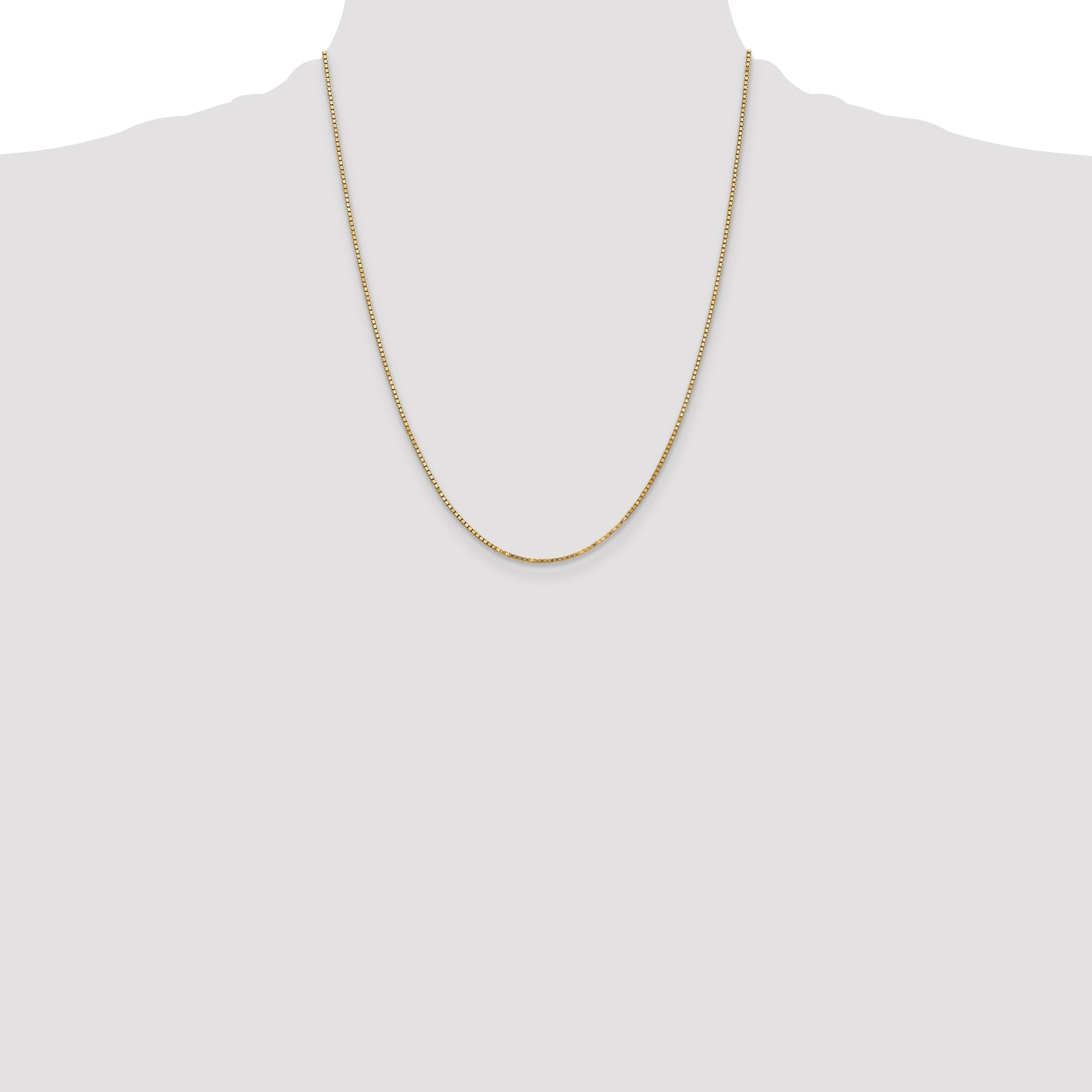 14k 1.3mm Box Chain