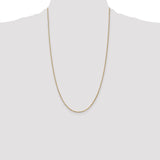 14k 1.3mm Box Chain