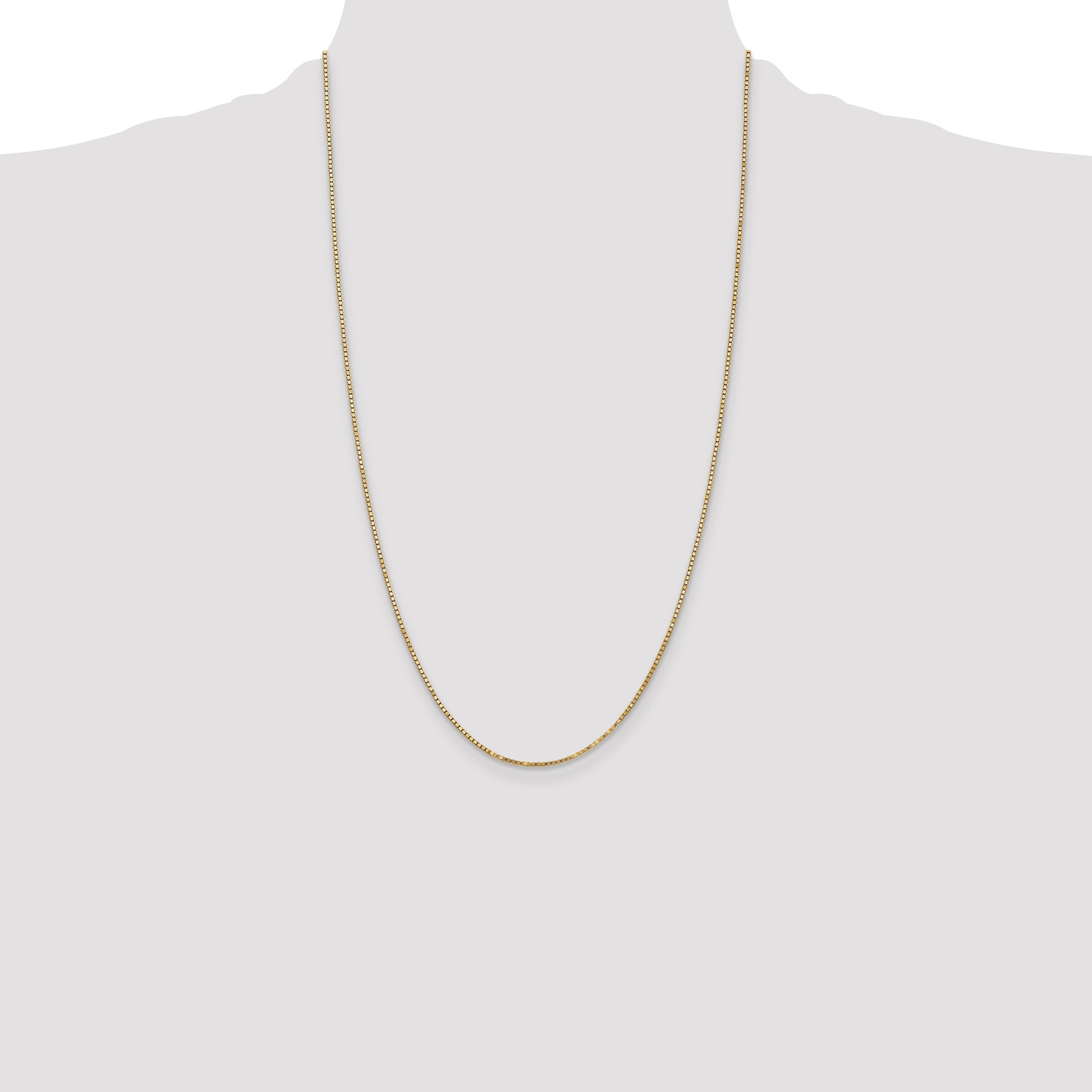 14k 1.3mm Box Chain