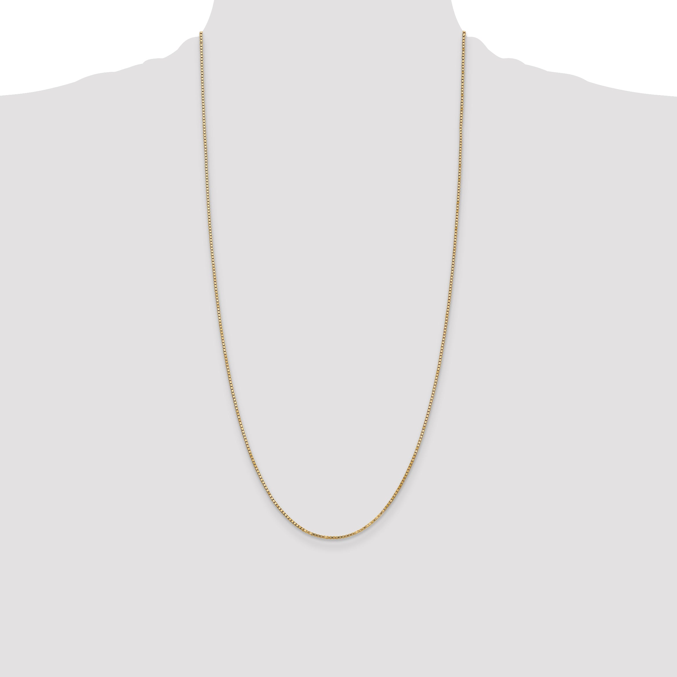 14k 1.3mm Box Chain