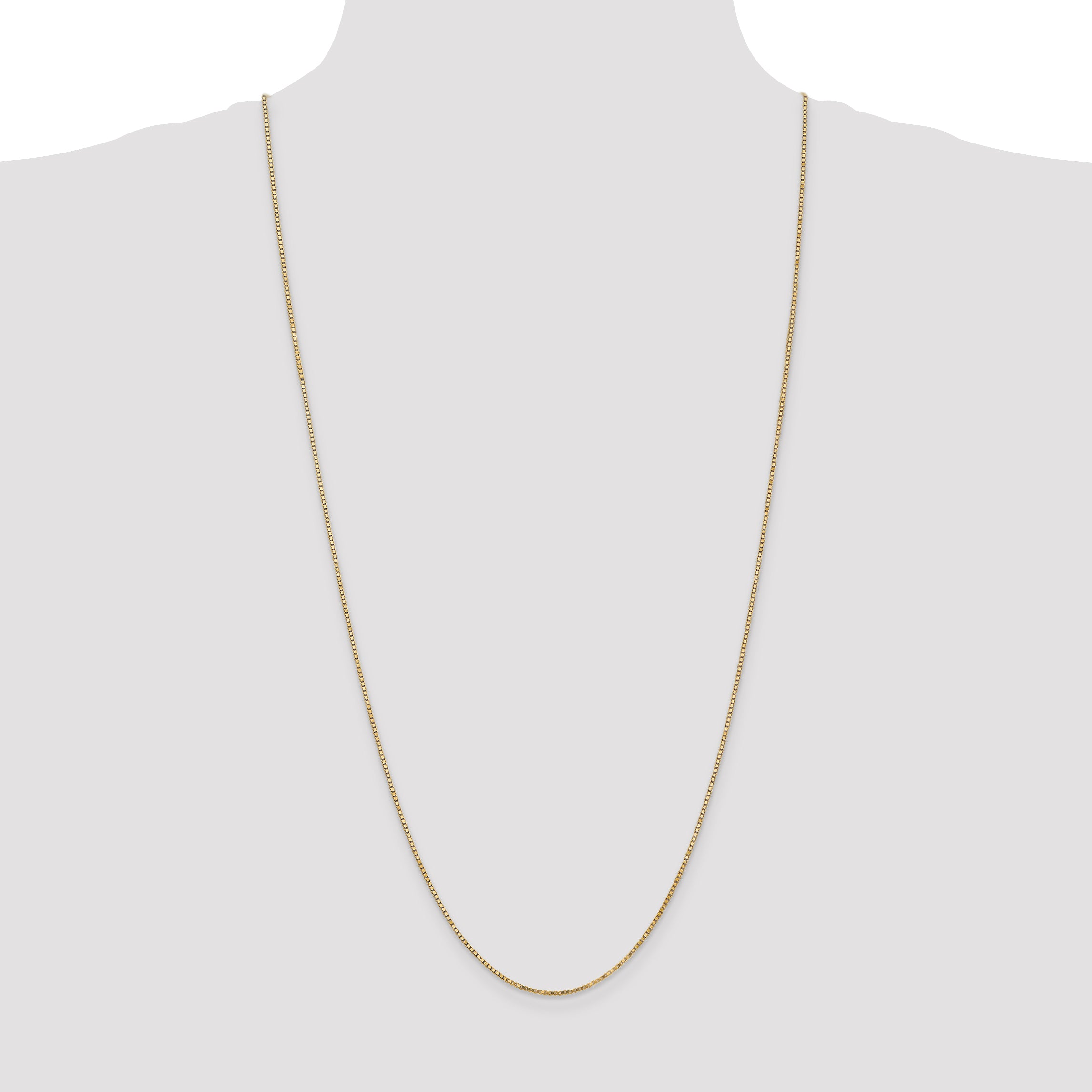 14k 1.3mm Box Chain