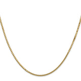 14k 1.5mm Box Chain