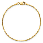14k 1.5mm Box Chain Anklet