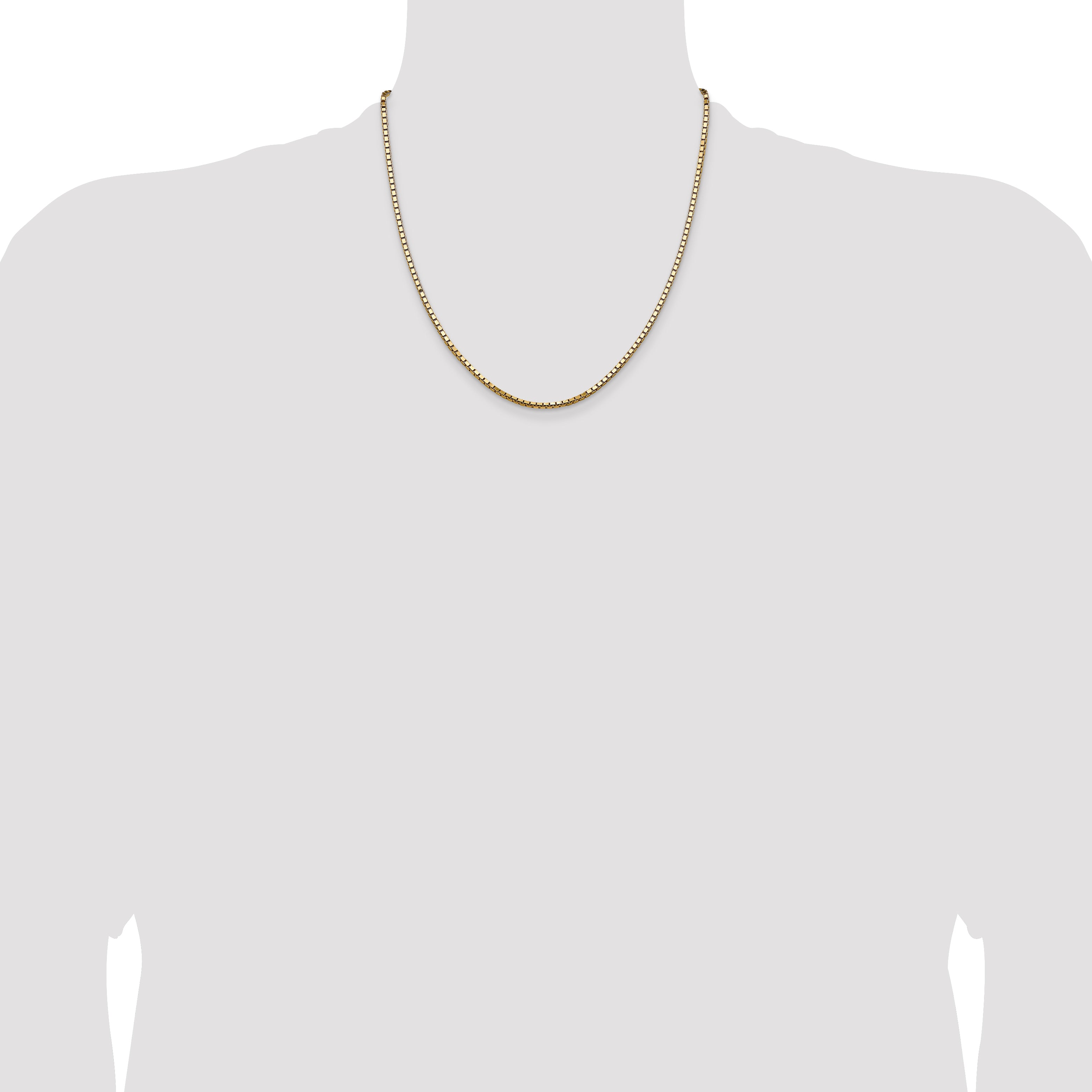14k 2.5mm Box Chain