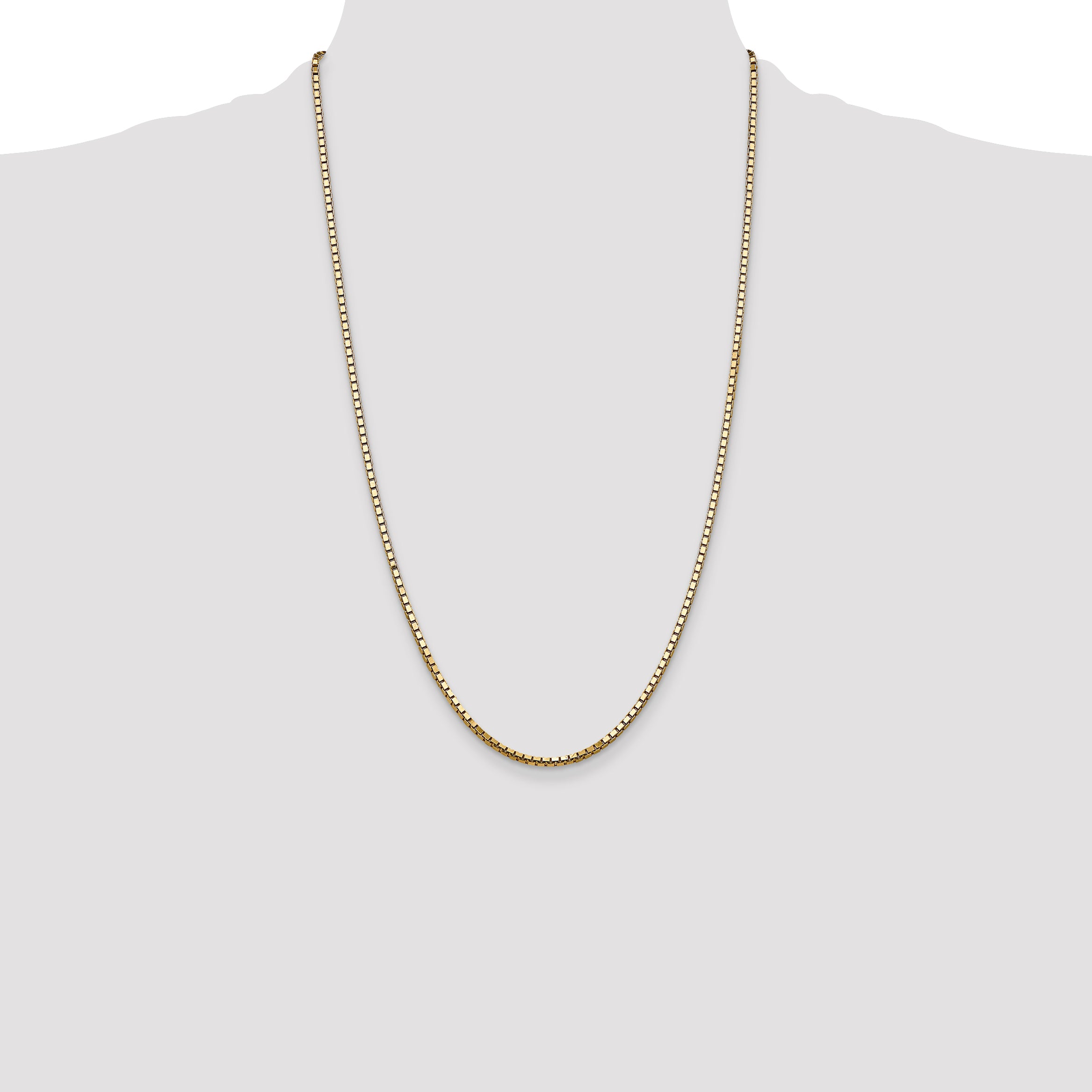 14k 2.5mm Box Chain