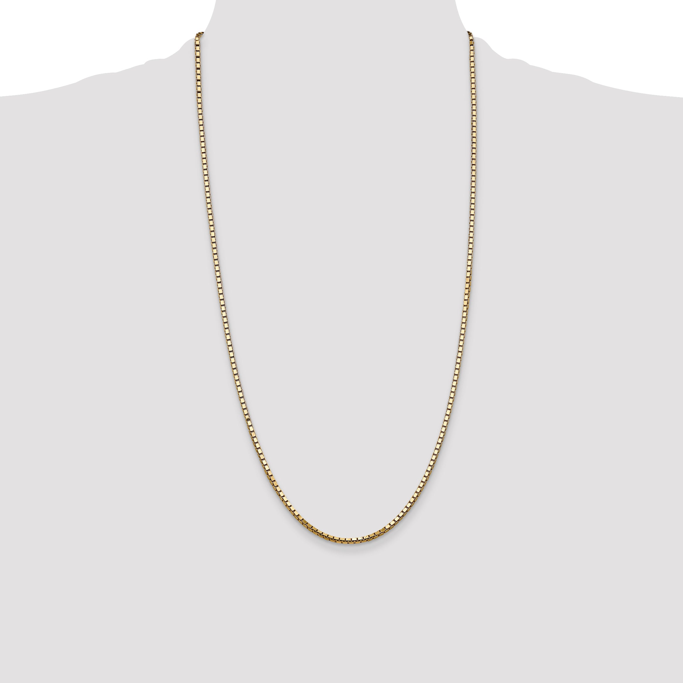 14k 2.5mm Box Chain