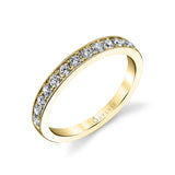 Classic Wedding Band with Milgrain Accents
