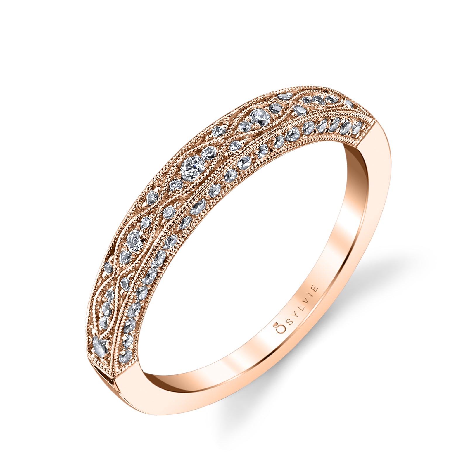 Vintage Inspired Wedding Band - Cheri