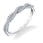 Modern Spiral Wedding Band - Leana