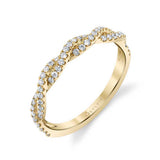 Spiral Diamond Wedding Ring - Ava
