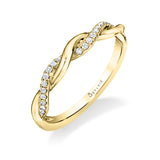 Modern Spiral Wedding Band