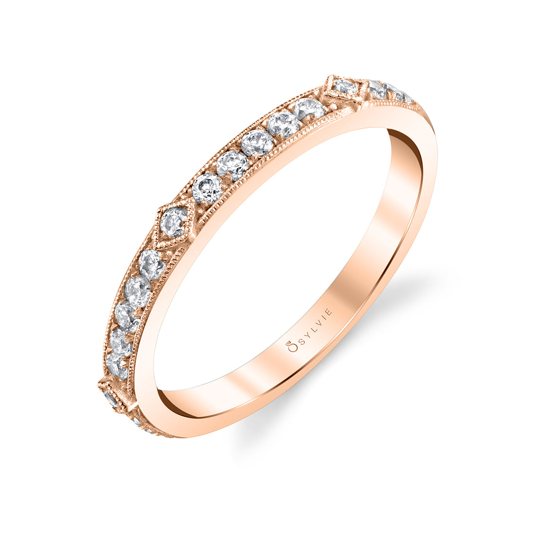 Unique Vintage Inspired Wedding Band