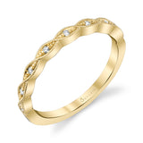 Unique Stackable Wedding Ring - Elena